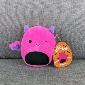 Squishmallows Wakisha the Neon Pink Vampire Bat 4"